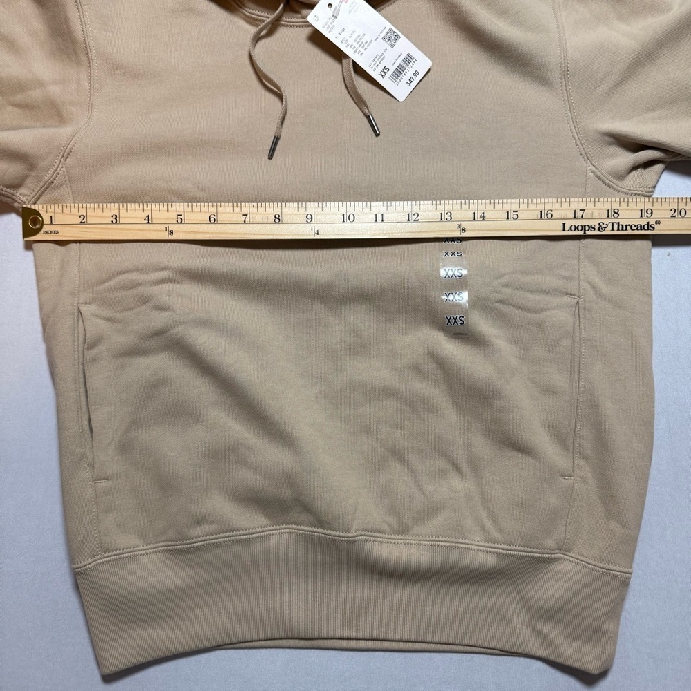 Uniqlo Unisex Sweat Pullover Hoodie in Beige Size XXS - Picture 5 of 6